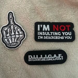 Skeleton and Quote Patches Set3